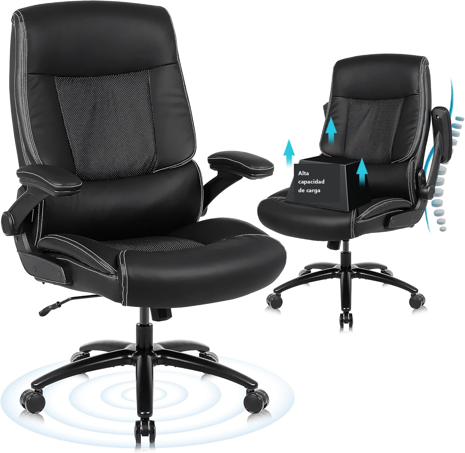 Silla ergonómica heavy duty reforzada